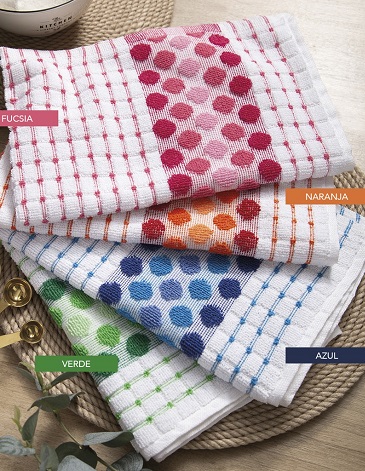 Repasador Dots Jacquard 100% Algodon - JEAN CARTIER