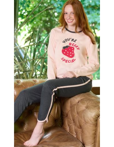 Pijama dama T1/4 MARIENE