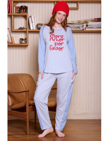 Pijama dama T1/4 MARIENE