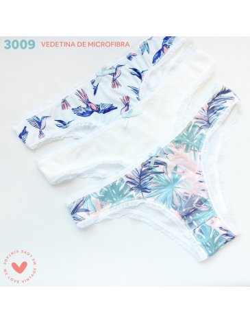  Vedetina microfibra Pack x3 VINTAGE
