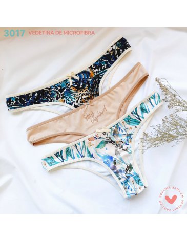 Vedetina pack x3 microfibra VINTAGE