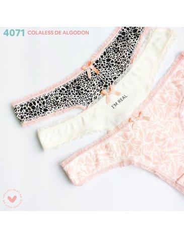 Colaless alg y lycra Pack x3 VINTAGE