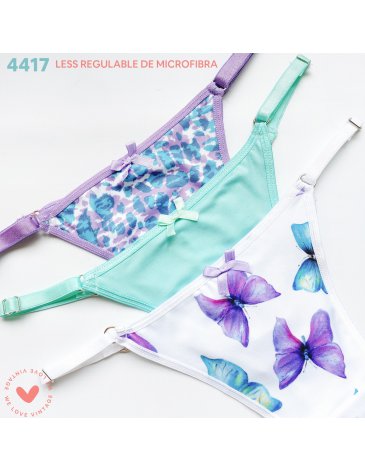 Less regulable microfibra pack x3 VINTAGE