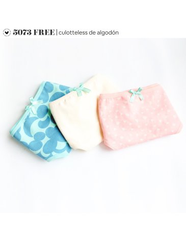 Culotteless alg y lycra especial Pack x3 VINTAGE