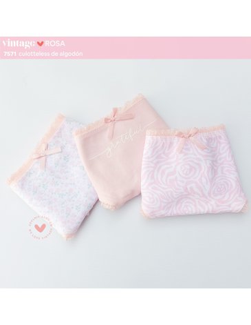 Coulotteless navidad alg y lycra Pack x3 VINTAGE