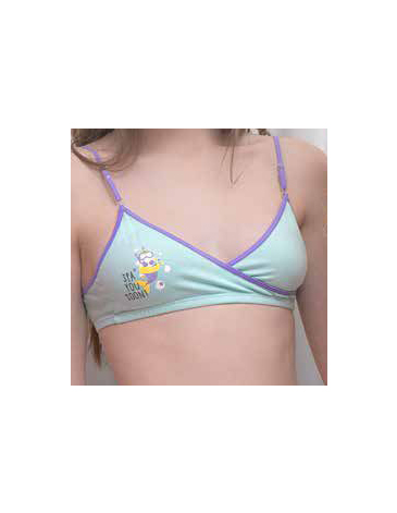 Corpiños alg y lycra cruzados Pack x 3 Talles 8/18 MAREY