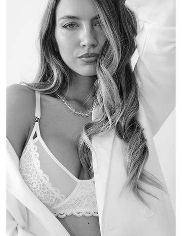 Conjunto puntilla c/aro y less T85/100 MARCELA KOURY