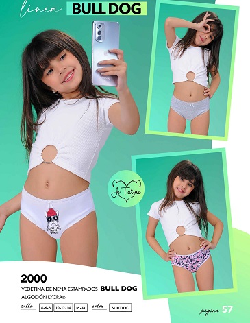 Vedetina alg y lycra BULL GOG T4/18-Pack x 3 JE TAIME