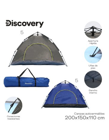 Carpa Autoarmable 2 Personas DISCOVERY
