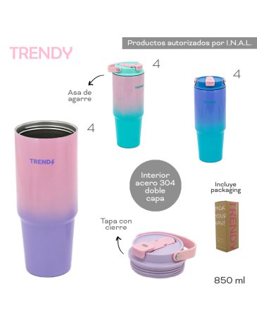 Vaso Termico 850 ML TRENDY