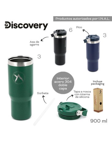 Vaso Termico 900ml DISCOVERY