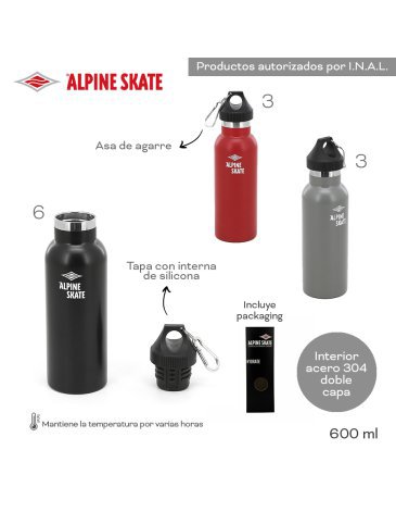 Botella Termica 600 ML ALPINE SKATE