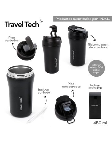 Vaso Termico 450 ML TRAVEL TECH