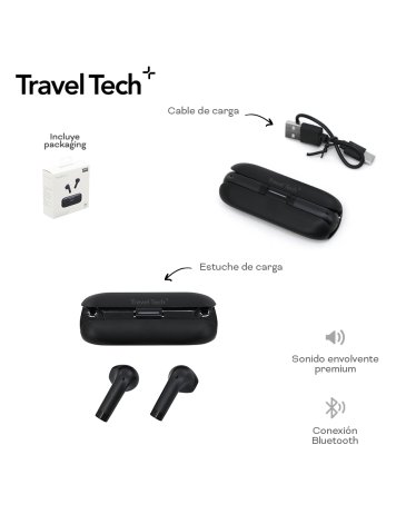 Auriculares TRAVEL TECH