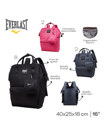 Mochila Boca de Pez 16'' Pulgadas EVERLAST