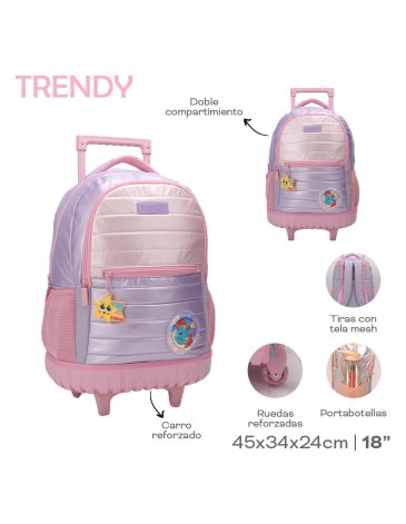 Mochila de carro 18'' Pulgadas TRENDY