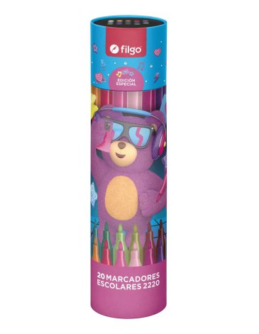 Marcador Pinto 2220 / Estuche x 20 fantasia Osito FILGO