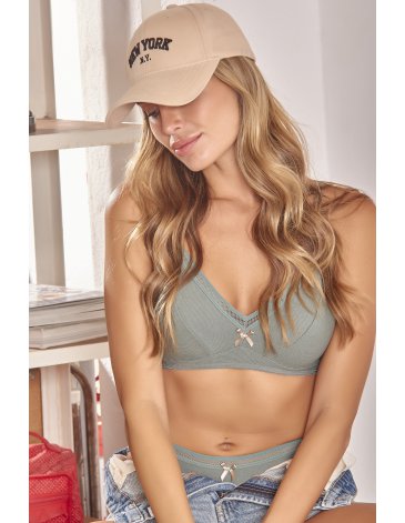 Conjunto bralette sin arco y cola less de morley T85/100 TIENTO