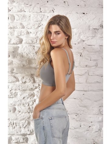 Top con taza soft interna estilo sport de microfibra T85/100 TIENTO