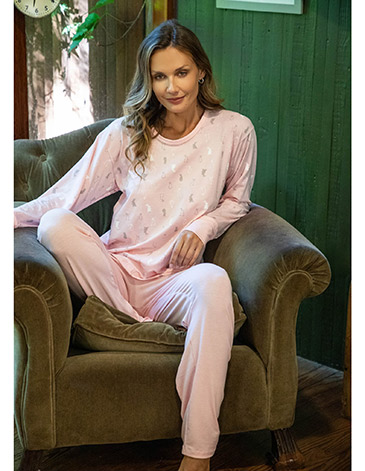 Pijama conejitos en casaca Bunny T1/7 BIANCA SECRETA