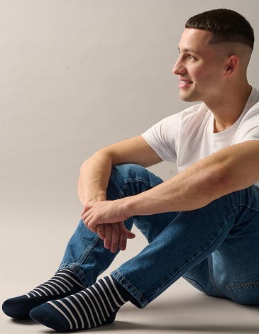 Soquete Hombre Rayado MARCELA KOURY