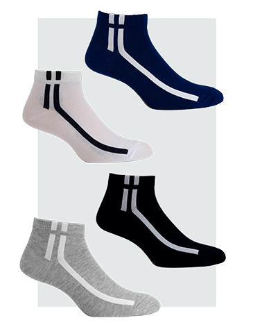 Soquete c/motivo lineas MARCELA KOURY