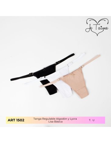 Colales regulable alg y lycra Pack x3 JE TAIME
