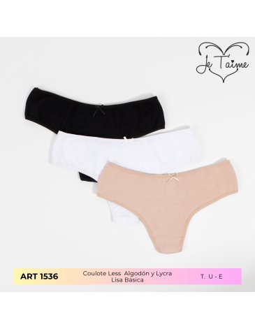 Coulotteless alg y lycra Pack x3 JE TAIME