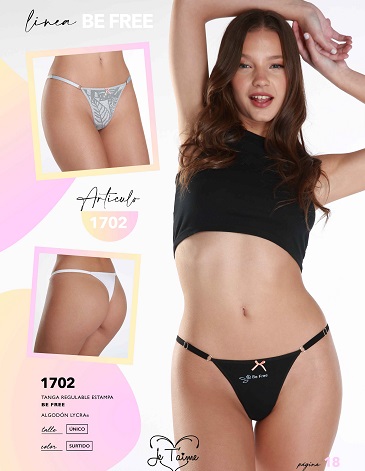 Colaless regulable alg y lycra Be Free Pack x3 JE TAIME