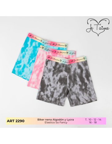 Biker alg y lycra elastico So Fancy T10/18 JE TAIME