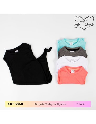 Body liso morley T1/3 JE TAIME