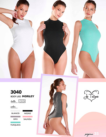 Body liso morley T1/3 - JE TAIME