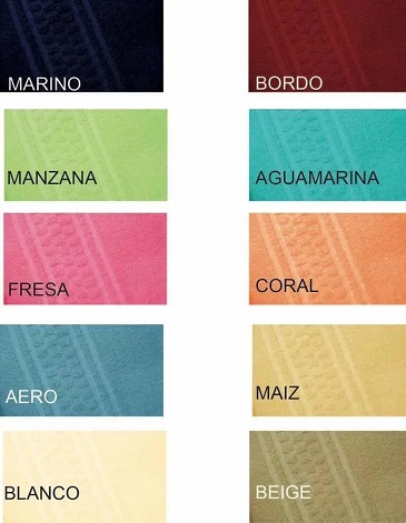 Toalla  cuadros 100% algodon 400gr - ALCOYANA