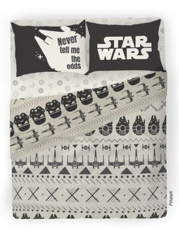 Sabanas 4 piezas 2 plazas STAR WARS PIÑATA