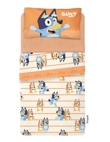 Sábanas 3 piezas 1 1/2 plaza BLUEY PIÑATA