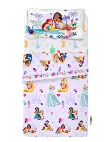 Sábanas 3 piezas 1 1/2 plaza PRINCESAS PIÑATA