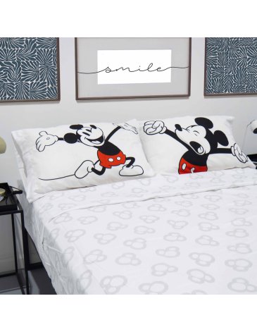 Sábanas King Mickey Classic White - PIÑATA