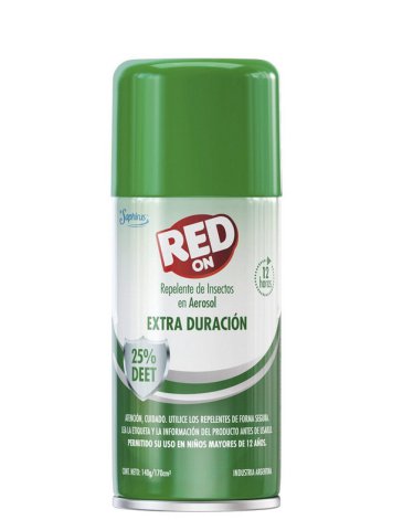 Repelente Aerosol 170cm3- RED ON 25% -Extra Duracion- SAPHIRUS