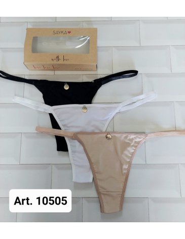 Colaless microfibra c/bretel regulable Pack x3 SAYKA