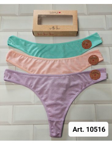 Colaless microfibra desagujada Pack x3 SAYKA