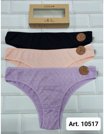 Vedetina microfibra desagujada Pack x3 SAYKA