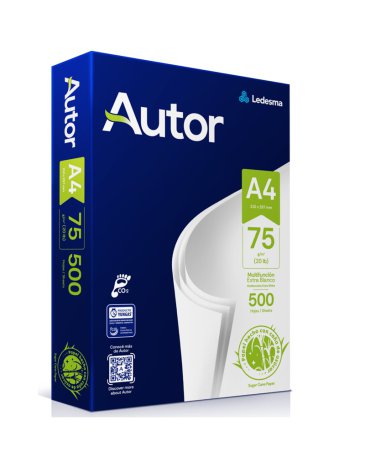 Resma A4 Ledesma Autor 75 Gramos 500 Hojas LEDESMA