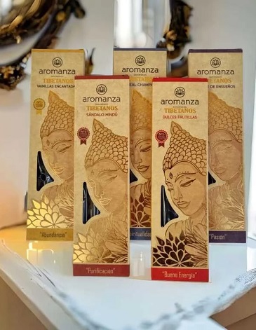 Saumerios tibetanos x8 unid AROMANZA