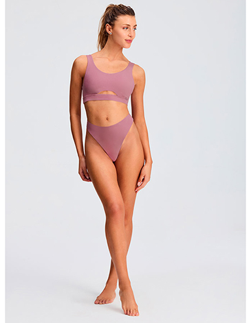 Conjunto de algodon y lycra doble cut out BRIGITTE