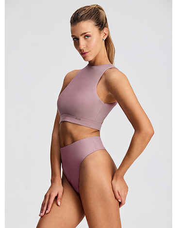 Conjunto de algodón & lycra corte americano y less tiro alto T85/105 BRIGITTE