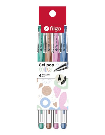 Roller Gel Pop Estuche x4 FILGO