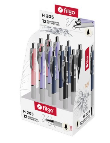 Portaminas Rectractil h-205 0.5 Estuche x12 Unidades FILGO