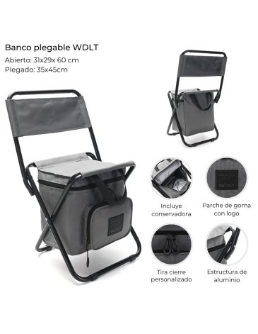 Banco plegable con conservadora incorporada WANDERLUST
