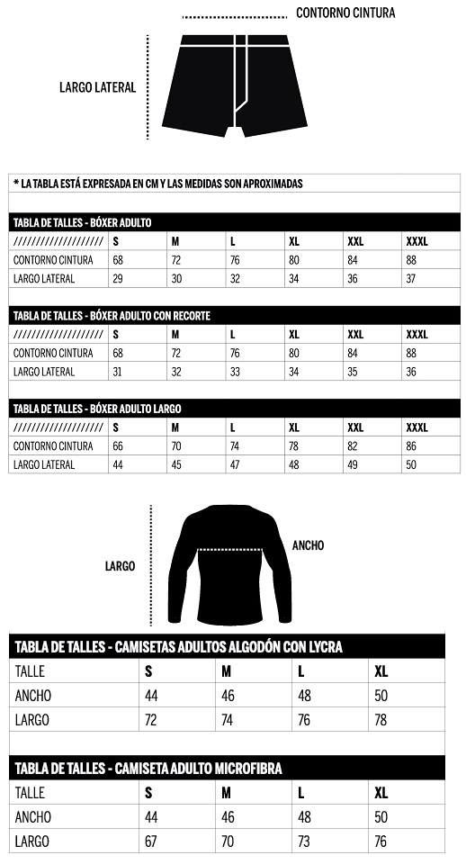 Tabla de talles