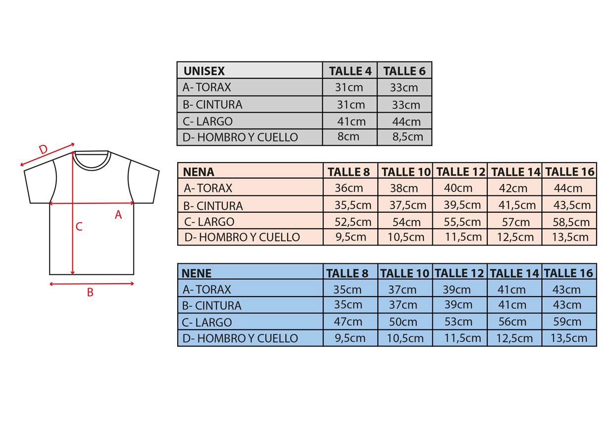 Tabla de talles